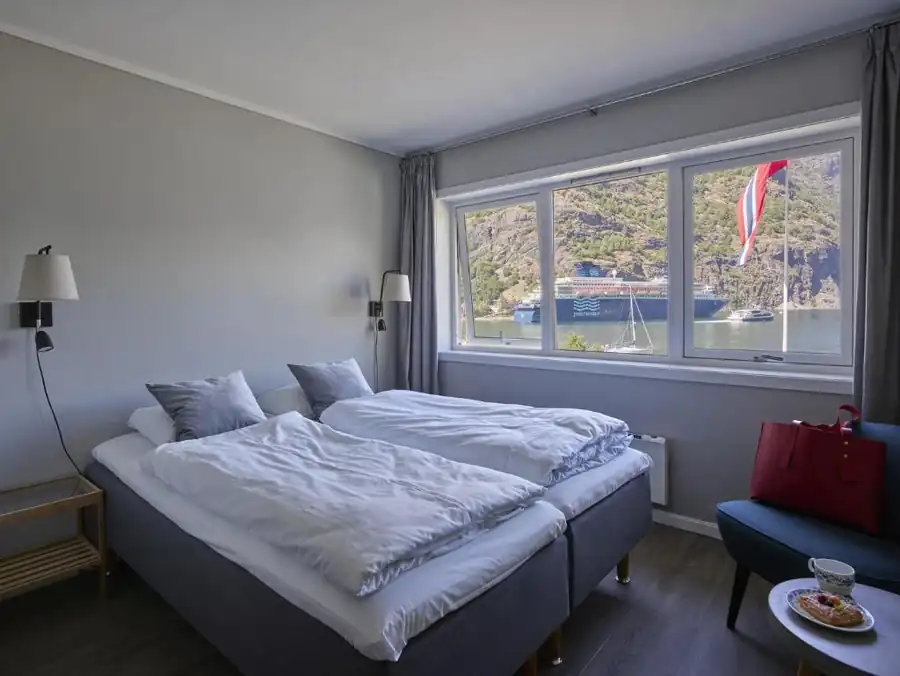Double Room with Sea View overlooking Aurlandsfjord
